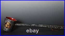 Rare NOS raden Samurai Bashaku horse water dipper. 19th c ZS3