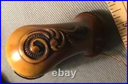 Rare Old Antique UsedEarly Meerschaum Tobacco Pipe Bowl Carved1830 DOG&HOUSE=1