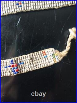 Rare Pair Antique Early 20th Beaded Coptic Ethiopian Chokers Silver Museum Rare Pair Antique Early 20th Beaded Coptic Ethiopian Chokers Silver Museum