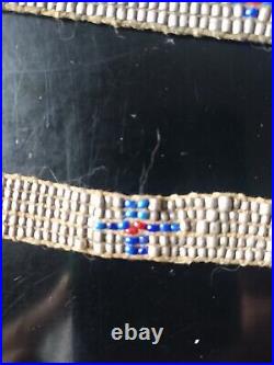 Rare Pair Antique Early 20th Beaded Coptic Ethiopian Chokers Silver Museum Rare Pair Antique Early 20th Beaded Coptic Ethiopian Chokers Silver Museum
