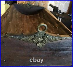 Rare Plate Of Balance Roman Scale Baby Early 19th Century Wood And Bronze From