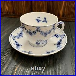 Rare Royal Copenhagen early blue fluted 1/7056 Queen Louise Archive cup antique