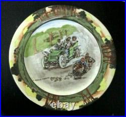 Rare Royal Doulton Antique Seriesware Rack Plate Early Motoring D2406 Perfect