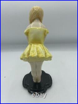 Rare Royal Worcester Figurine Sauce 2881 Girl Phoebe Stabler Yellow China 1935