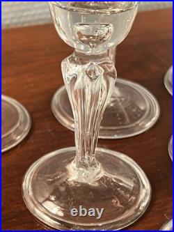 Rare Set Of 10 Superb Glasses Early 18th Century / Antique Glass