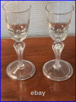 Rare Set Of 10 Superb Glasses Early 18th Century / Antique Glass