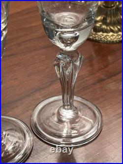 Rare Set Of 10 Superb Glasses Early 18th Century / Antique Glass