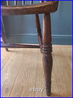 Rare Signed Early 19th Century Thames Valley Windsor Chair- Original Makers Mark