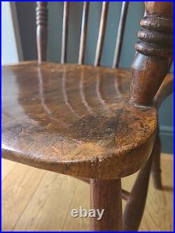 Rare Signed Early 19th Century Thames Valley Windsor Chair- Original Makers Mark