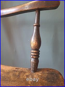 Rare Signed Early 19th Century Thames Valley Windsor Chair- Original Makers Mark