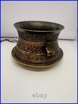 Rare Southeast Asian Rain Drum Hand Chased Decoration Early C19th Rw