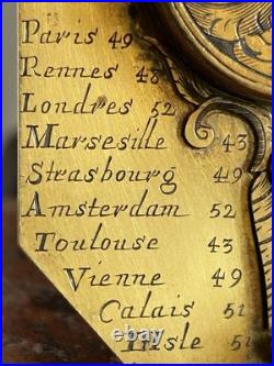 Rare Sundial Portable c1680 by Chapotot Paris Early Butterfield Type Compass