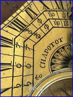 Rare Sundial Portable c1680 by Chapotot Paris Early Butterfield Type Compass