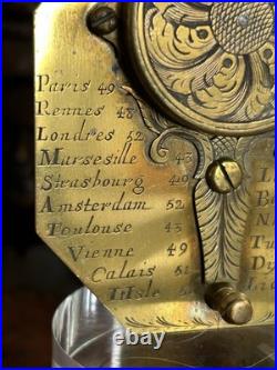 Rare Sundial Portable c1680 by Chapotot Paris Early Butterfield Type Compass