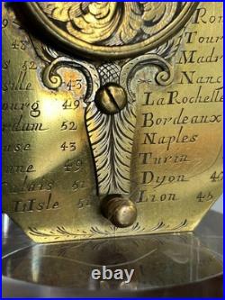 Rare Sundial Portable c1680 by Chapotot Paris Early Butterfield Type Compass