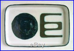 Rare TROIKA Pottery Early Rectangular DISH. St Ives Cornwall. Modernist Abstract