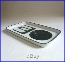 Rare TROIKA Pottery Early Rectangular DISH. St Ives Cornwall. Modernist Abstract