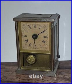 Rare Unusual Antique Early Yale Carriage Clock Working Pendulette Circa 1880