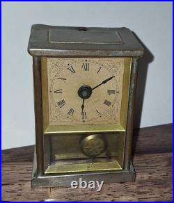 Rare Unusual Antique Early Yale Carriage Clock Working Pendulette Circa 1880