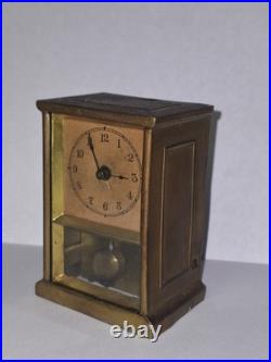 Rare Unusual Antique Early Yale Carriage Clock Working Pendulette Circa 1880