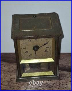 Rare Unusual Antique Early Yale Carriage Clock Working Pendulette Circa 1880