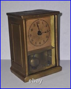 Rare Unusual Antique Early Yale Carriage Clock Working Pendulette Circa 1880