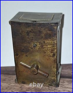 Rare Unusual Antique Early Yale Carriage Clock Working Pendulette Circa 1880