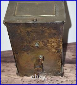 Rare Unusual Antique Early Yale Carriage Clock Working Pendulette Circa 1880