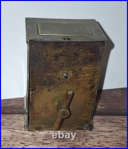 Rare Unusual Antique Early Yale Carriage Clock Working Pendulette Circa 1880