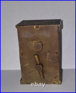 Rare Unusual Antique Early Yale Carriage Clock Working Pendulette Circa 1880