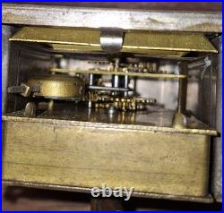 Rare Unusual Antique Early Yale Carriage Clock Working Pendulette Circa 1880