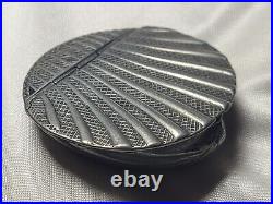 Rare Unusual Antique Georgian or Early Victorian Pewter Shell Shaped Snuff Box