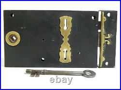 Rare Unusual Reclaimed Early Type Victorian Universal Rim Lock By B&S