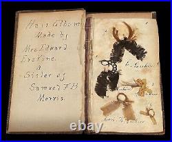 Rare Very Early Antique Mourning Hair Book Genealogy Erskine Morris And More Rare Very Early Antique Mourning Hair Book Genealogy Erskine Morris And More