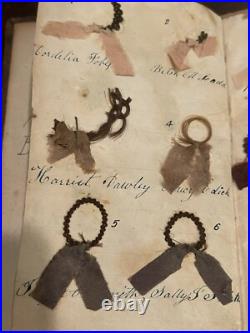 Rare Very Early Antique Mourning Hair Book Genealogy Erskine Morris And More Rare Very Early Antique Mourning Hair Book Genealogy Erskine Morris And More