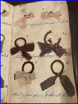 Rare Very Early Antique Mourning Hair Book Genealogy Erskine Morris And More Rare Very Early Antique Mourning Hair Book Genealogy Erskine Morris And More