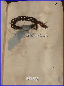 Rare Very Early Antique Mourning Hair Book Genealogy Erskine Morris And More Rare Very Early Antique Mourning Hair Book Genealogy Erskine Morris And More