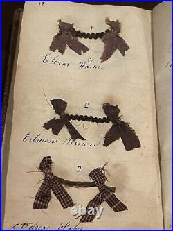 Rare Very Early Antique Mourning Hair Book Genealogy Erskine Morris And More Rare Very Early Antique Mourning Hair Book Genealogy Erskine Morris And More