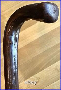 Rare Vintage Antique Early 1800 Irish Blackthorn Shillelagh Walking Stick Cane