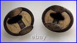 Rare Vintage Antique Early Victorian Silver Hand Craved Lava Putti Cufflinks