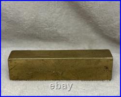 Rare Vintage Antique early 19th century forged brass door lock mechanism 1800's