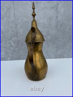 Rare Vintage Islamic Arabic Brass Dallah Coffee Tea Pot Early Piece