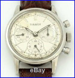 Rare Vintage Tissot CH27 (Omega 321) Chronograph, Early S/S Screwback Case
