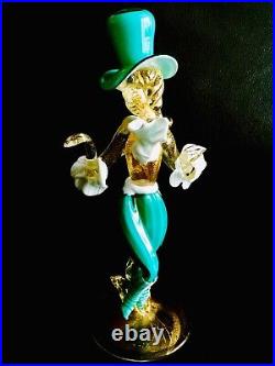 Rare Vintage Venetian Murano 24ct Gold Speckled Glass Figurine (8/20cm, 275g)