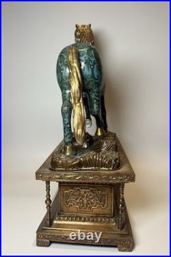 Rare and Antique Chinese cloisonne sculpture with horse early 20th century