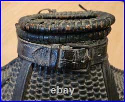 Rare and Unusual Antique Wicker Fishing Creel Early 19th Century