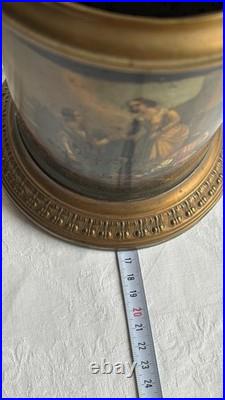 Rare antique Biedermeier tobacco box, Germany early 19th c, hand-painted Rare antique Biedermeier tobacco box, Germany early 19th c, hand-painted