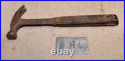 Rare antique Estwing perfect handle hammer early collectible carpentry tool H6