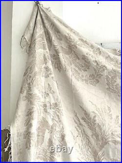 Rare antique French TROUSSEAU floral DAMASK LINEN TABLECLOTH double MPm c1900 Rare antique French TROUSSEAU floral DAMASK LINEN TABLECLOTH double MPm c1900