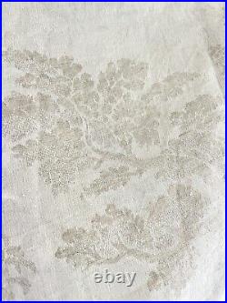 Rare antique French TROUSSEAU floral DAMASK LINEN TABLECLOTH double MPm c1900 Rare antique French TROUSSEAU floral DAMASK LINEN TABLECLOTH double MPm c1900